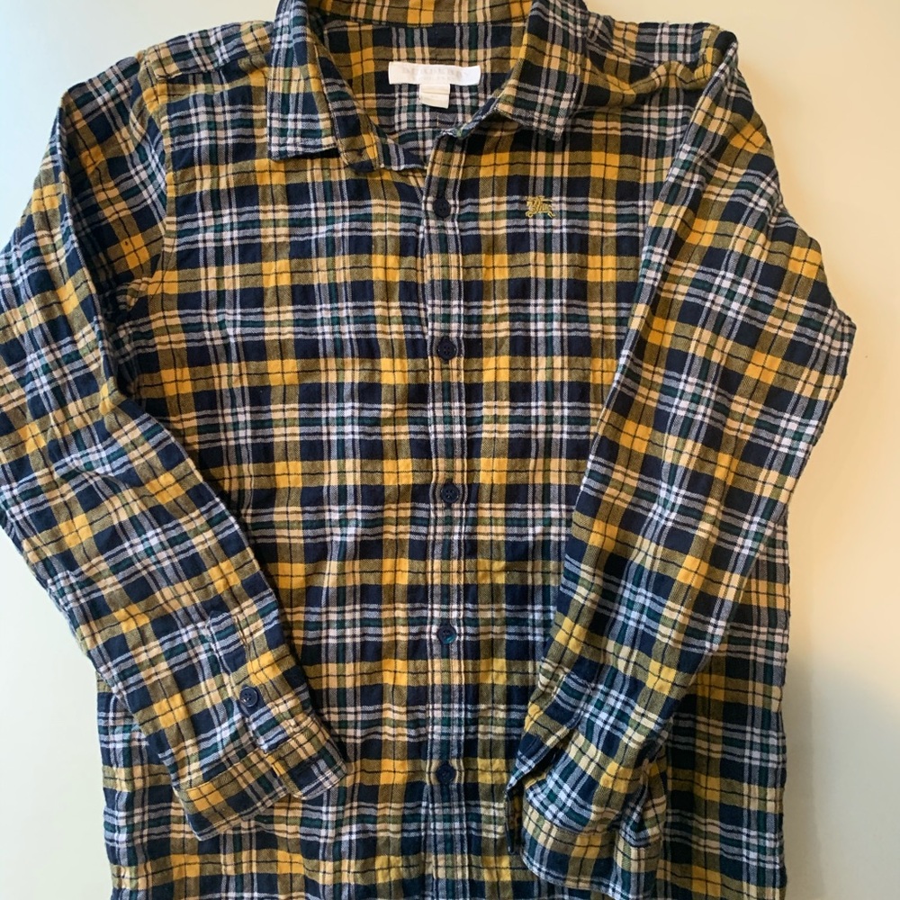 Boys Burberry button down shirt